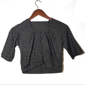 Choli or Sari Blouse in Black Size Medium